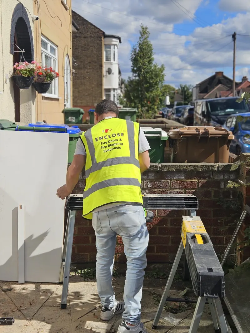 Enclose operative on site
